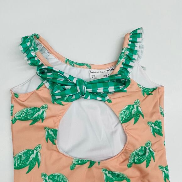 NWT Sugar Bee Clothing Co Size 12 Bowback Swim Sea Turtle - Picture 4 of 5
